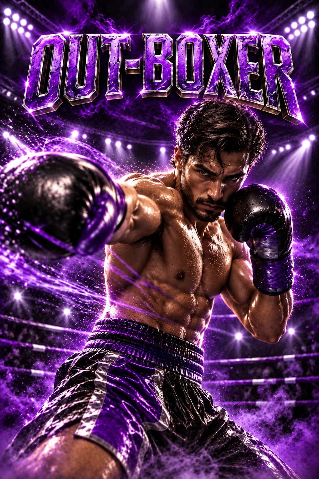Out-Boxer cinematic boxing style artwork