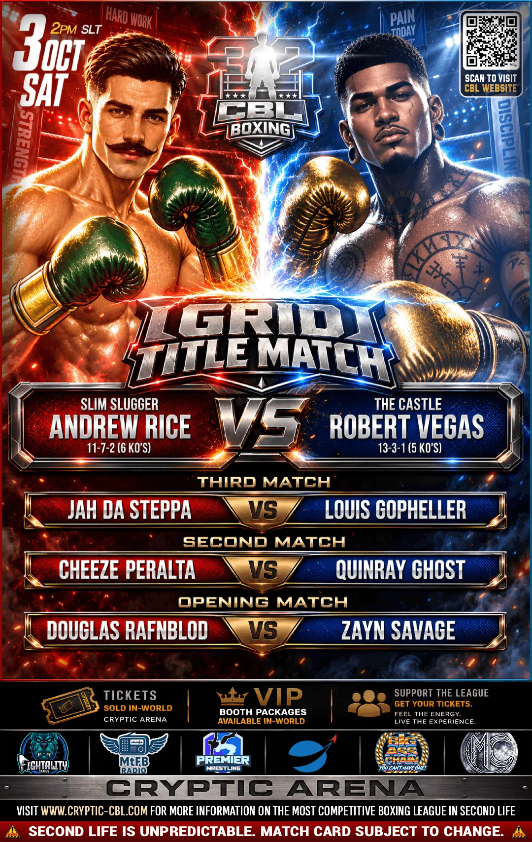 CBL 32 BOXING official poster